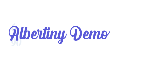 Albertiny Demo font free