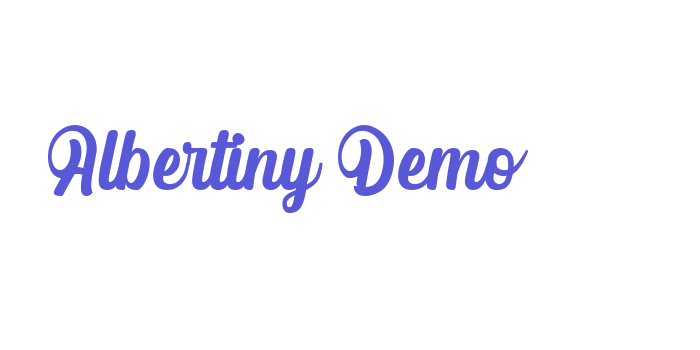 Albertiny Demo Font Download