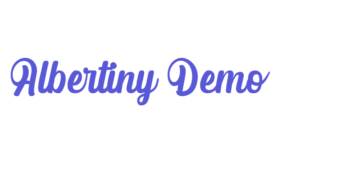 Albertiny Demo Font