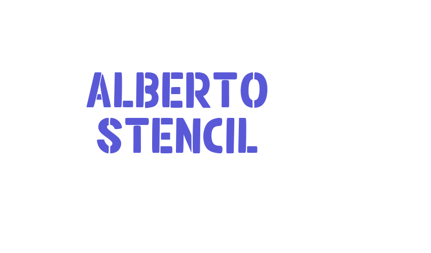 Alberto Stencil Font Download