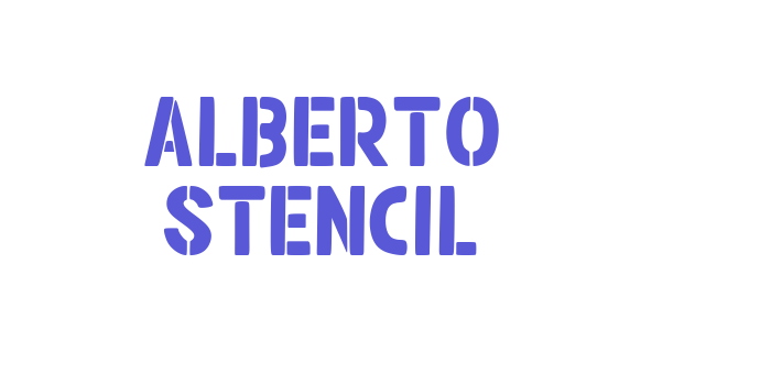 Alberto Stencil Font Download