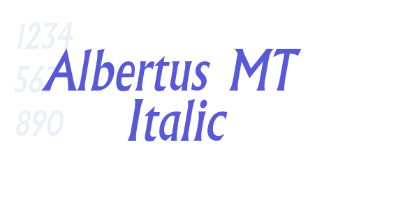 Albertus MT Italic font free