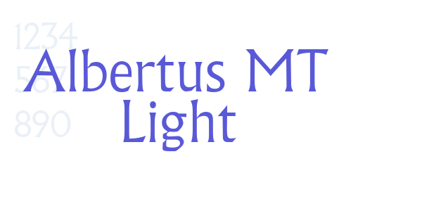 Albertus MT Light font free