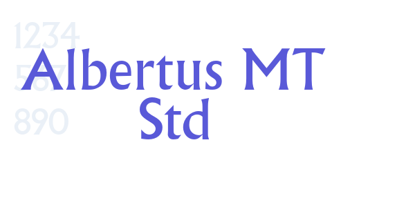 Albertus MT Std font free