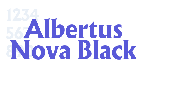 Albertus Nova Black font free