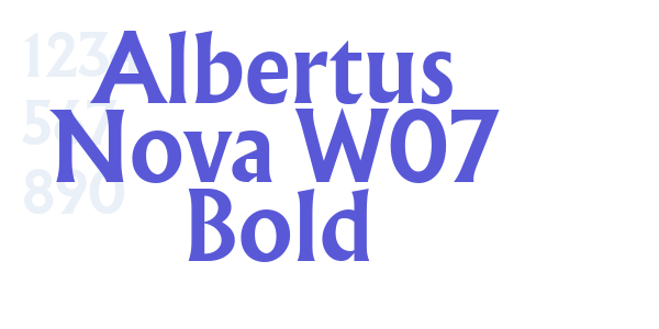 Albertus Nova W07 Bold font free