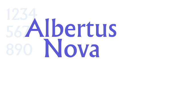 Albertus Nova font free