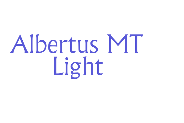 Albertus MT Light Font