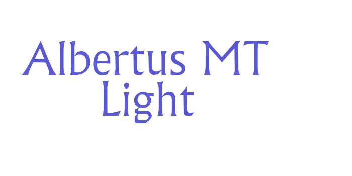 Albertus MT Light Font Download