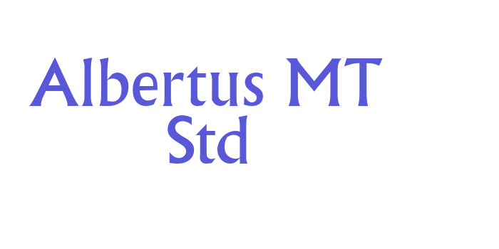 Albertus MT Std Font Download