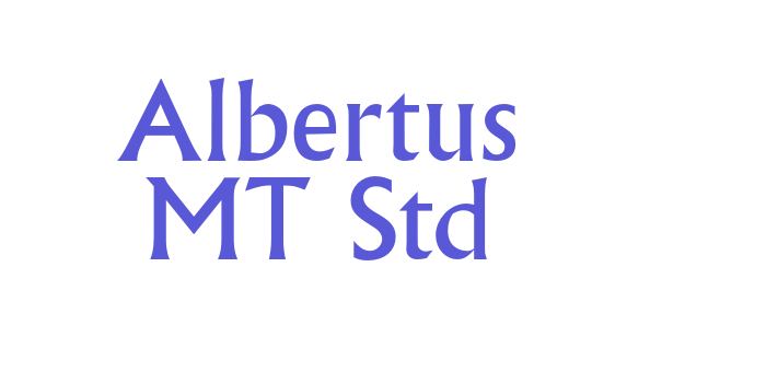 Albertus MT Std Font