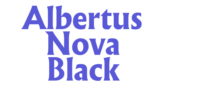 Albertus Nova Black Font