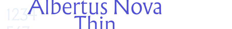 Albertus Nova Thin-font