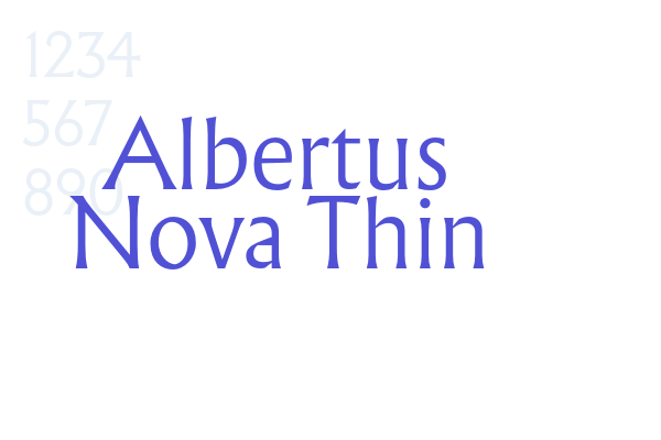 Albertus Nova Thin