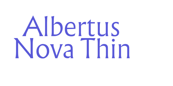 Albertus Nova Thin Font