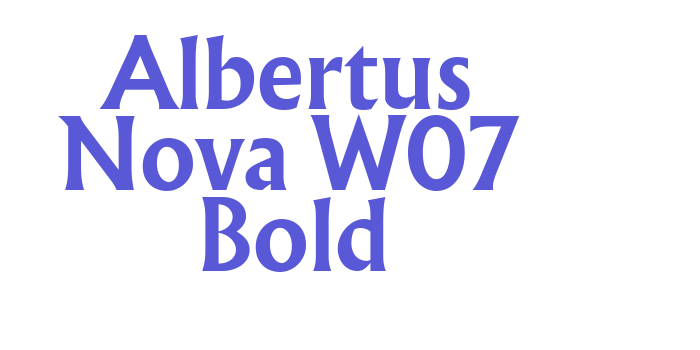 Albertus Nova W07 Bold Font Download