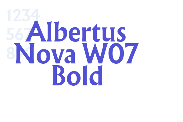 Albertus Nova W07 Bold