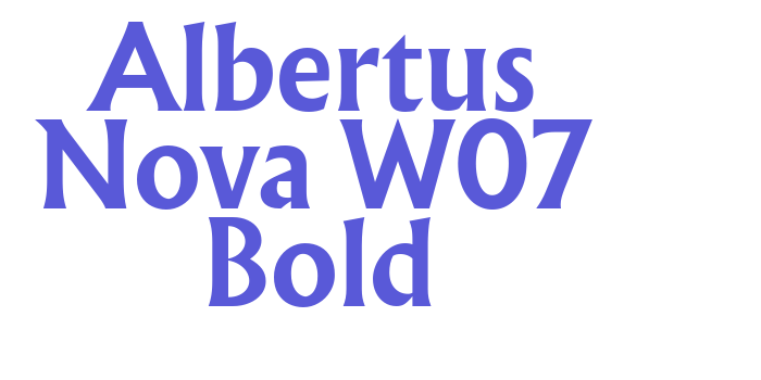 Albertus Nova W07 Bold Font