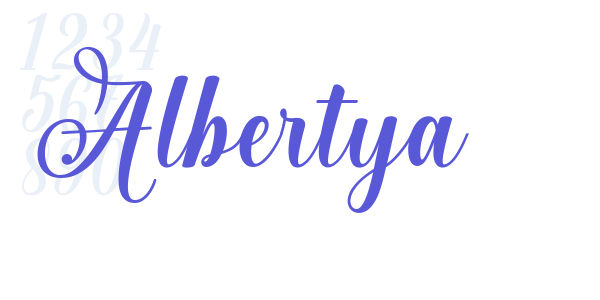 Albertya font