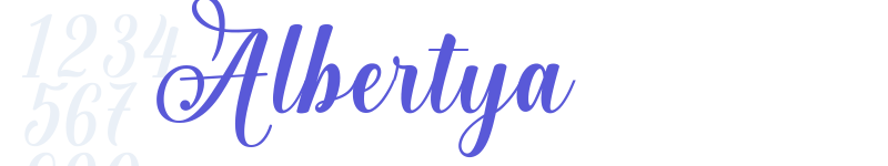 Albertya-related font