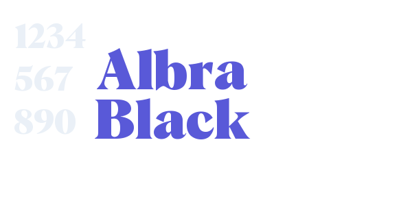 Albra Black font free