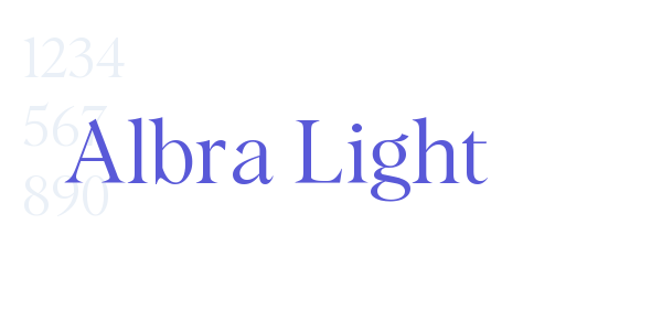 Albra Light font free