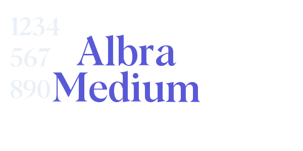 Albra Medium font free