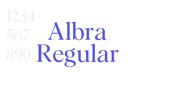 Albra Regular font free