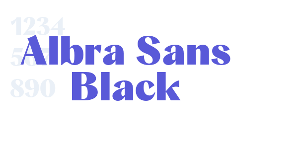 Albra Sans Black font free