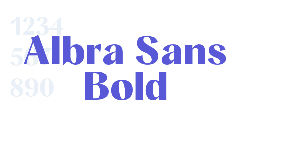 Albra Sans Bold font free