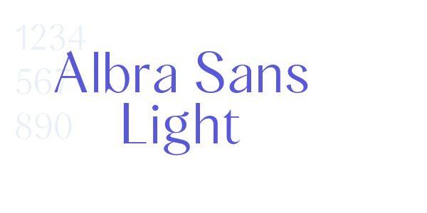 Albra Sans Light font free