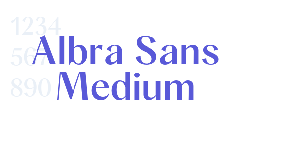 Albra Sans Medium font free