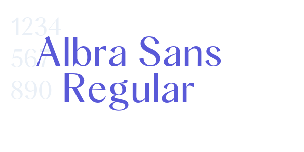 Albra Sans Regular font free