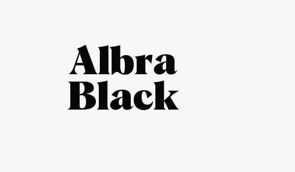 Albra Black Font