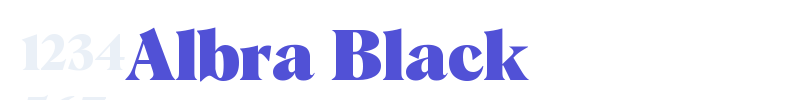 Albra Black-font