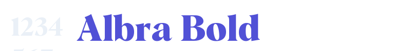 Albra Bold-font