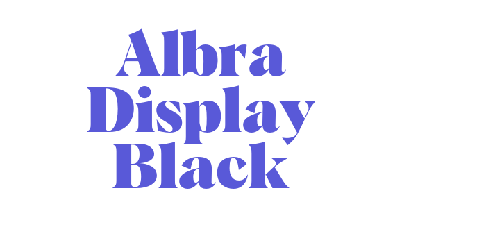 Albra Display Black Font Download