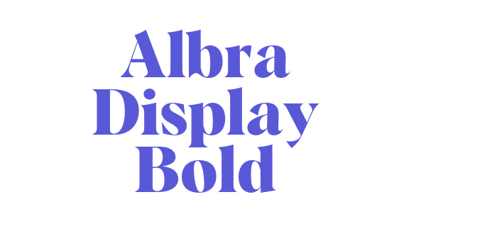 Albra Display Bold Font Download