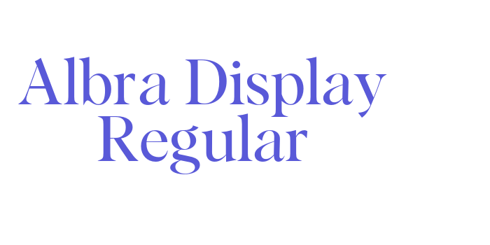 Albra Display Regular Font Download