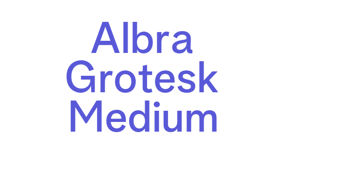 Albra Grotesk Medium Font Download