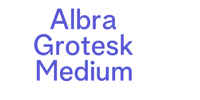 Albra Grotesk Medium Font