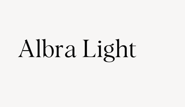 Albra Light Font