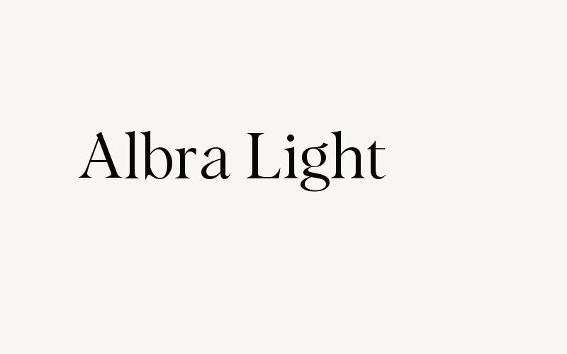 Albra Light Font