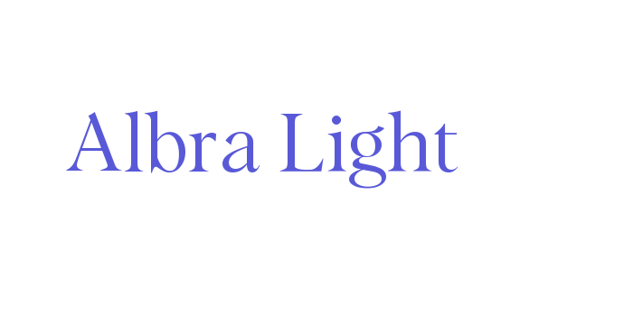 Albra Light Font Download