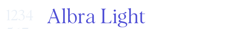 Albra Light-font