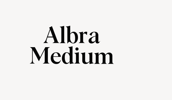 Albra Medium Font