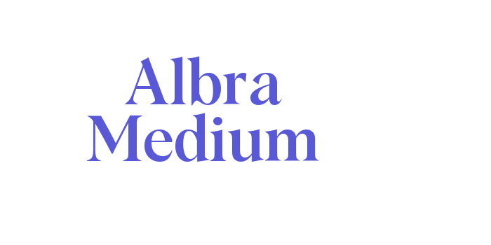 Albra Medium Font Download