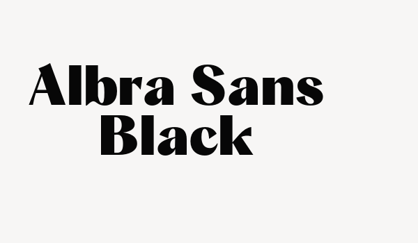 Albra Sans Black Font