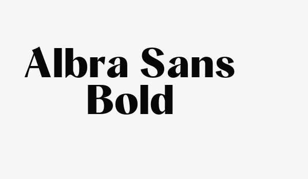 Albra Sans Bold Font