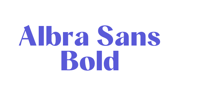 Albra Sans Bold Font Download